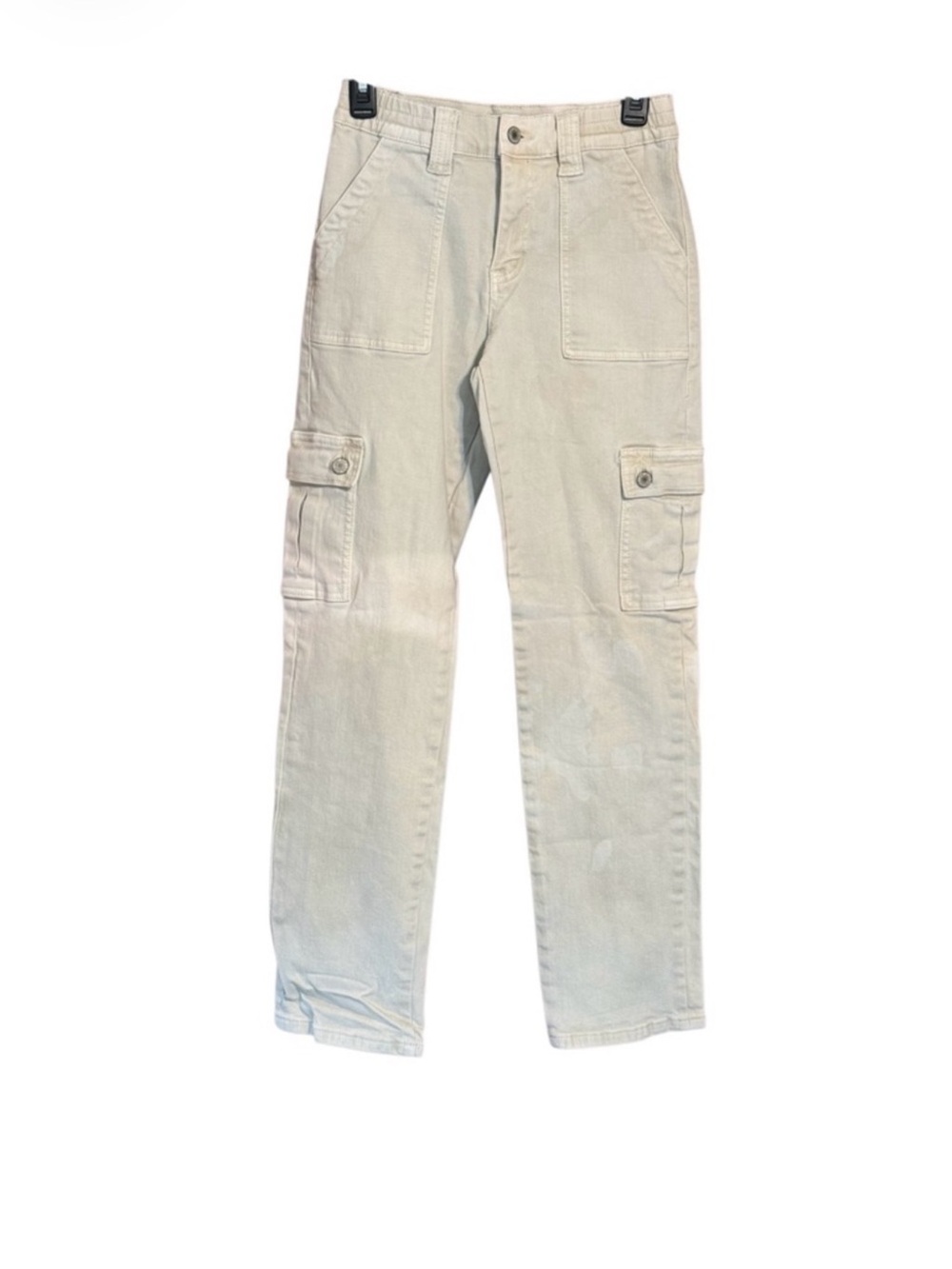 VERVET Cargo Pants Size 26 Beige High Rise Straight Leg Utility Pants - Picture 2 of 3
